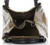 Kožené kabelka shopper bag Vittoria Gotti olivově zelená V692754